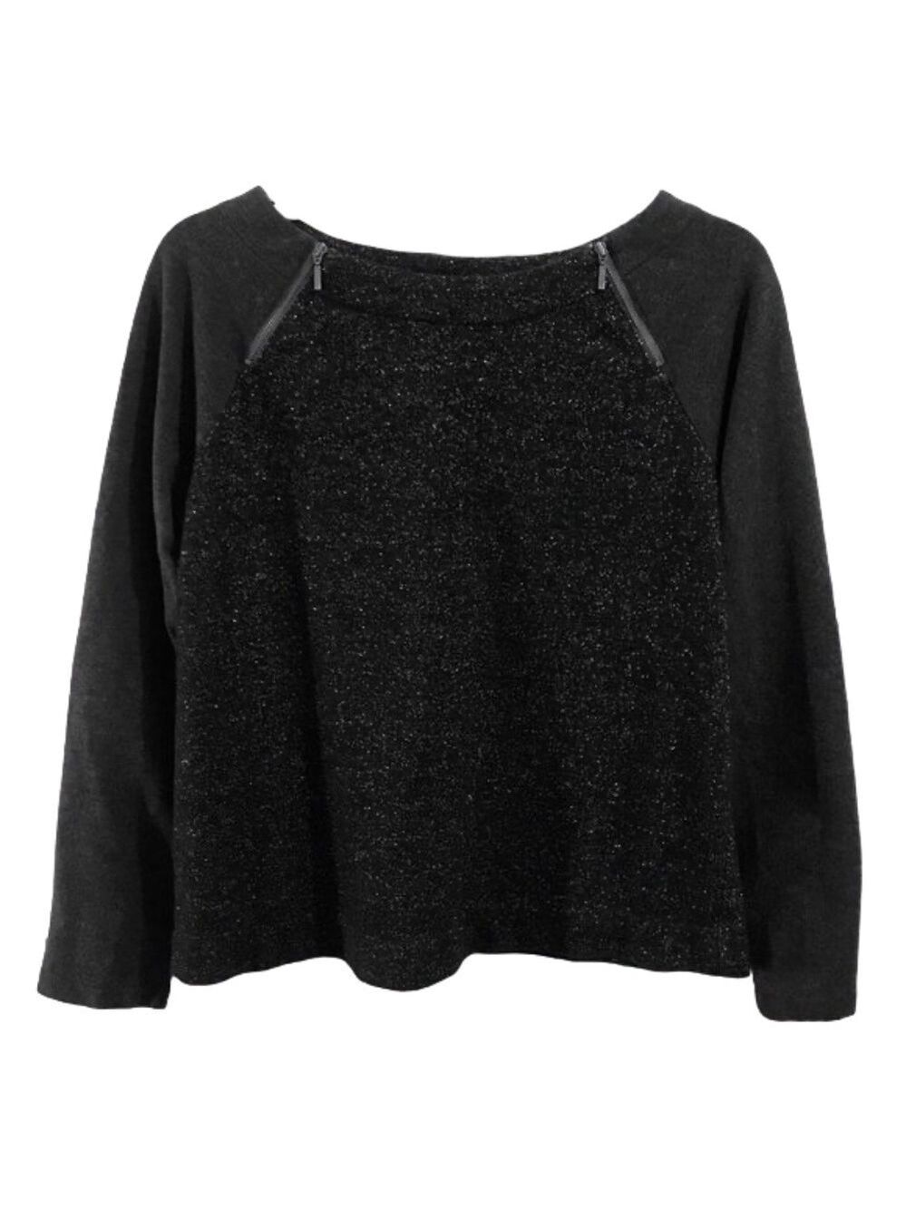 LOFT Sweatshirt with Glittery Front and Back Sz S